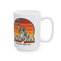 New York City Retro Sunset Mug