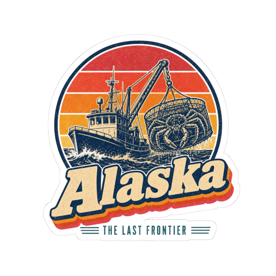 Alaska King Crab Fishing Sticker