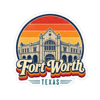 Fort Worth Retro Sunset Sticker