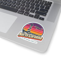 North Carolina Retro Sunset Sticker