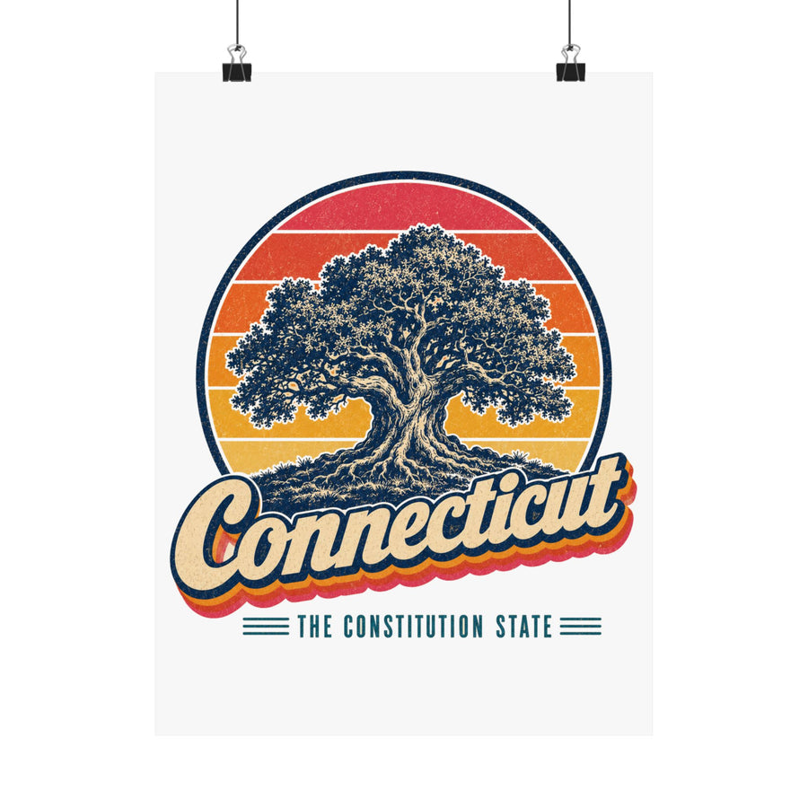 Connecticut Charter Oak Poster