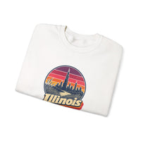 Illinois Retro Sunset Sweatshirt