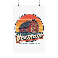 Vermont Red Barn Poster