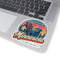 Minnesota Paul Bunyan And Babe Sticker