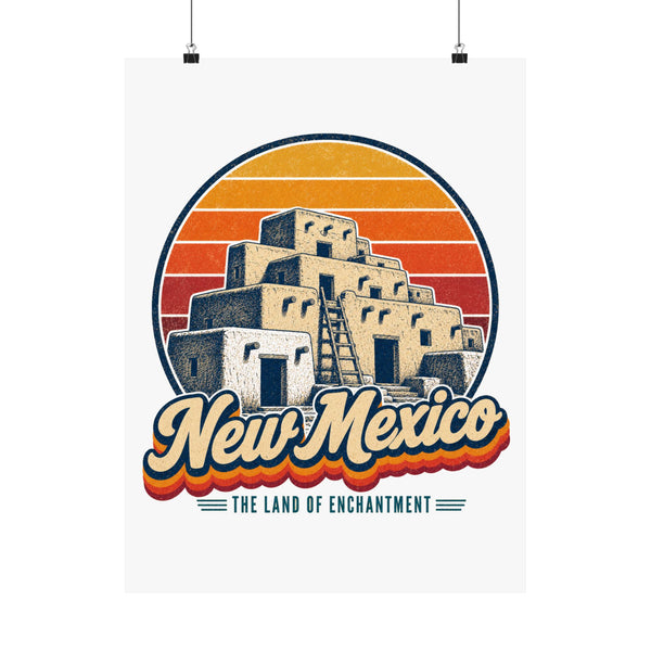 New Mexico Adobe Pueblo Poster