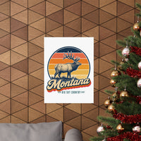 Montana Bull Elk Poster