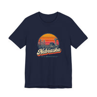 Nebraska Retro Sunset Tee