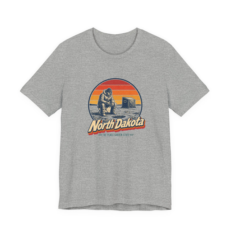 North Dakota Ice Fishing Tee
