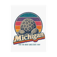 Michigan Petoskey Stone Poster