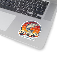 Oregon Leaping Salmon Sticker