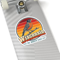 Wisconsin American Robin Sticker