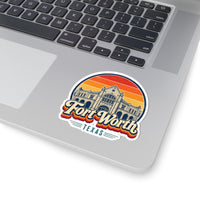 Fort Worth Retro Sunset Sticker
