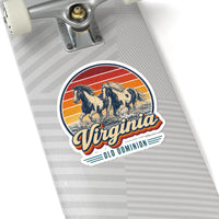 Virginia Chincoteague Ponies Sticker