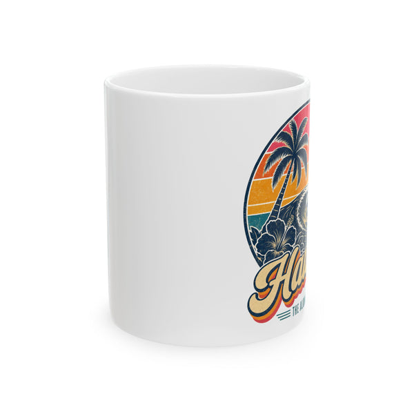 Hawaii Retro Sunset Mug