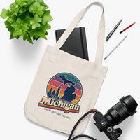 Michigan Retro Sunset Tote Bag