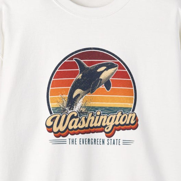 Washington Orca Whale Sweatshirt