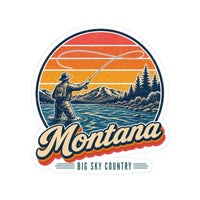 Montana Fly Fishing River Sticker