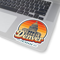 Denver Retro Sunset Sticker