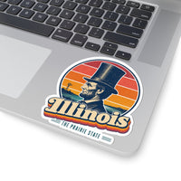 Illinois Lincoln Stovepipe Hat Sticker