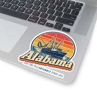 Alabama Shrimp Boats Mobile Bay Sticker