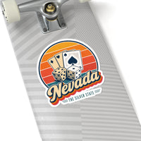 Nevada Dice And Playing Cards Sticker