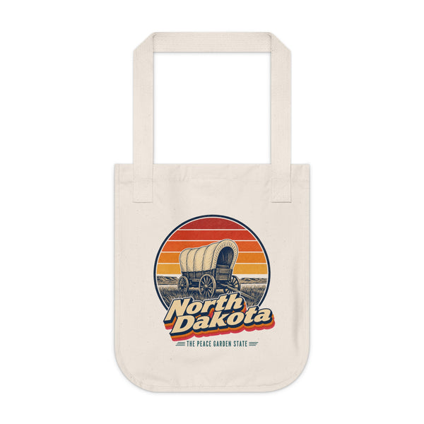 North Dakota Pioneer Covered Wagon Tote Bag