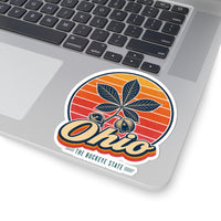 Ohio Buckeye Leaf And Nut Sticker