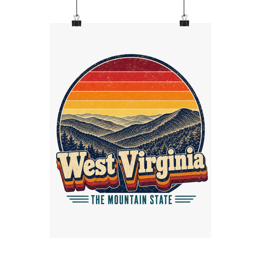 West Virginia Appalachian Ridges Poster