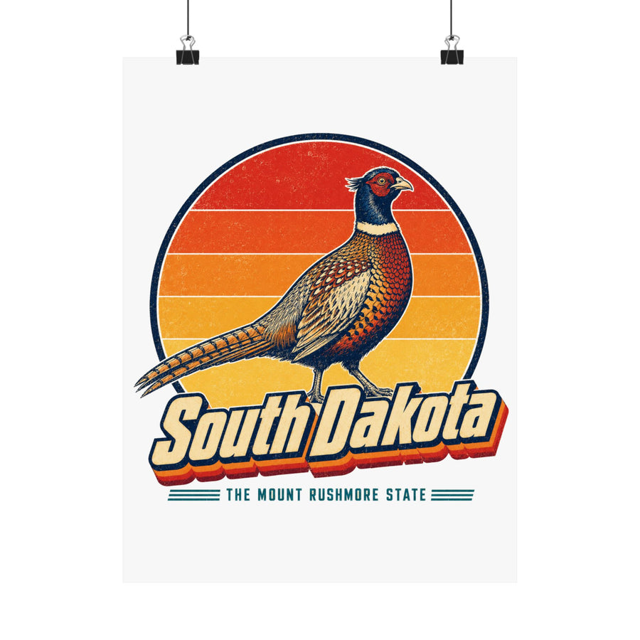 South Dakota Ring Necked Pheasant Poster