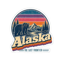 Alaska Retro Sunset Sticker