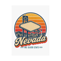 Nevada Vegas Style Neon Sign Poster