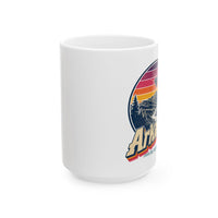 Arkansas Retro Sunset Mug