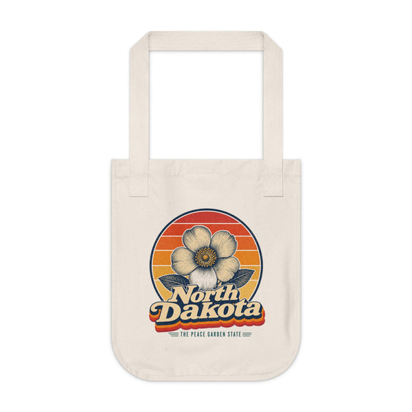 North Dakota Wild Prairie Rose Tote Bag