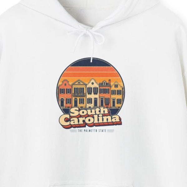 South Carolina Rainbow Row Charleston Hoodie