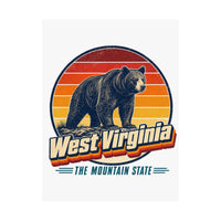 West Virginia Black Bear Poster