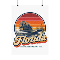 Florida Everglades Airboat Poster