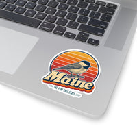 Maine Black Capped Chickadee Sticker