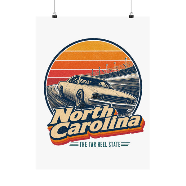 North Carolina Stock Car Racing Poster