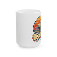 Kansas Buffalo On Prairie Mug