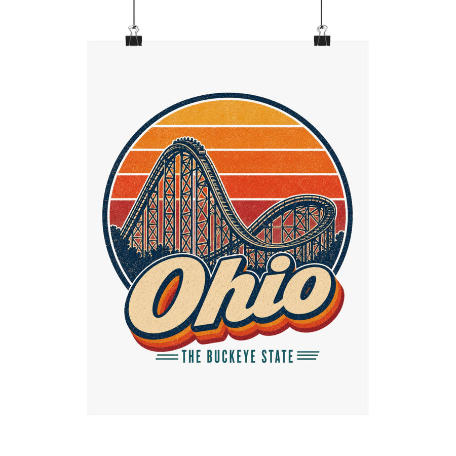 Ohio Roller Coaster Poster