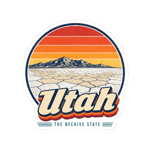 Utah Bonneville Salt Flats Sticker