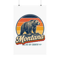 Montana Grizzly Bear Poster