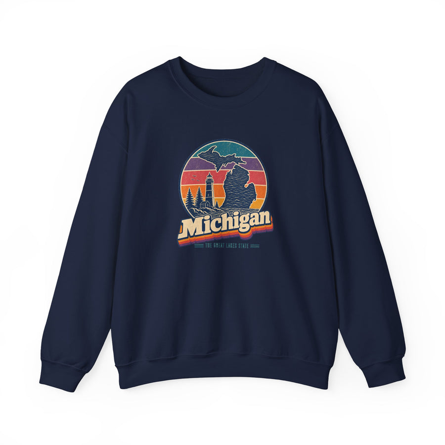 Michigan Mitten State Shape Sweatshirt
