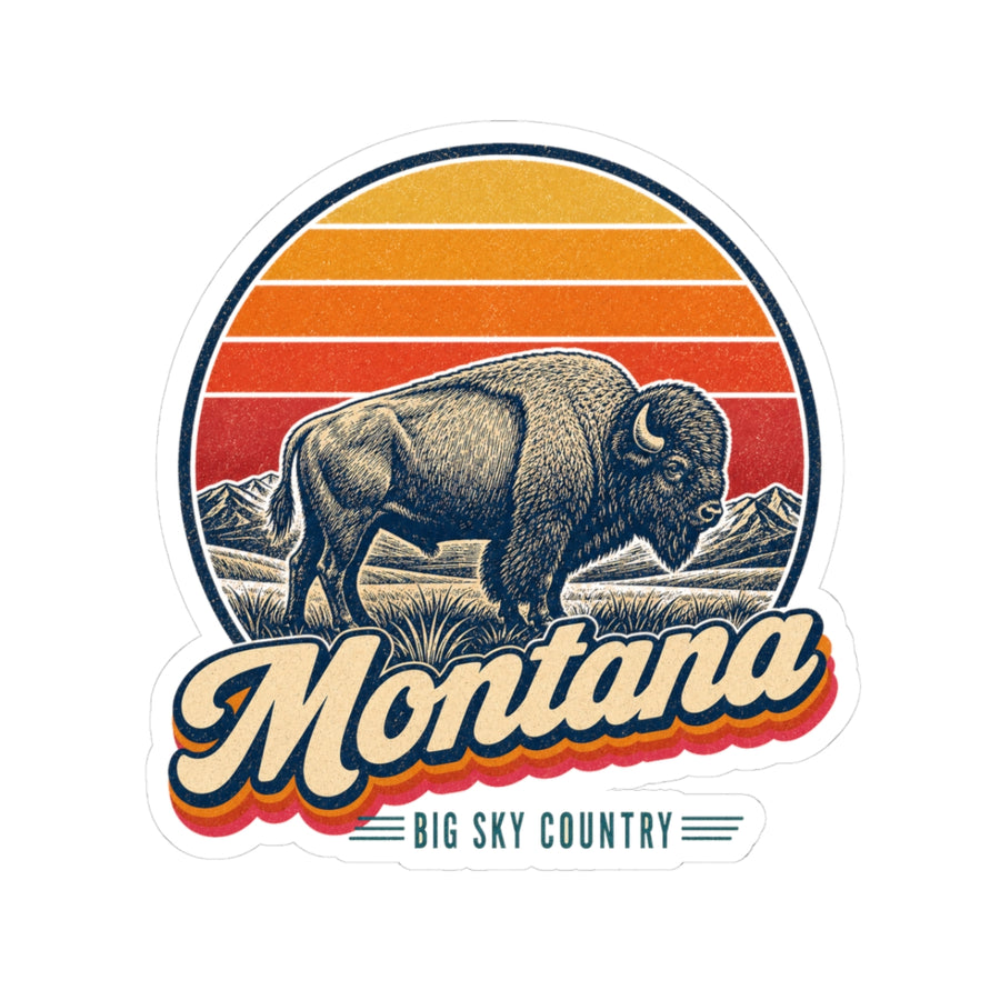 Montana Bison Sticker