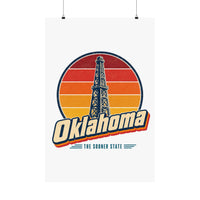 Oklahoma Oil Derrick Poster