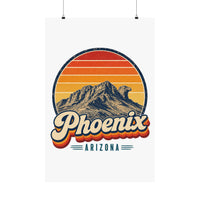 Phoenix Retro Sunset Poster