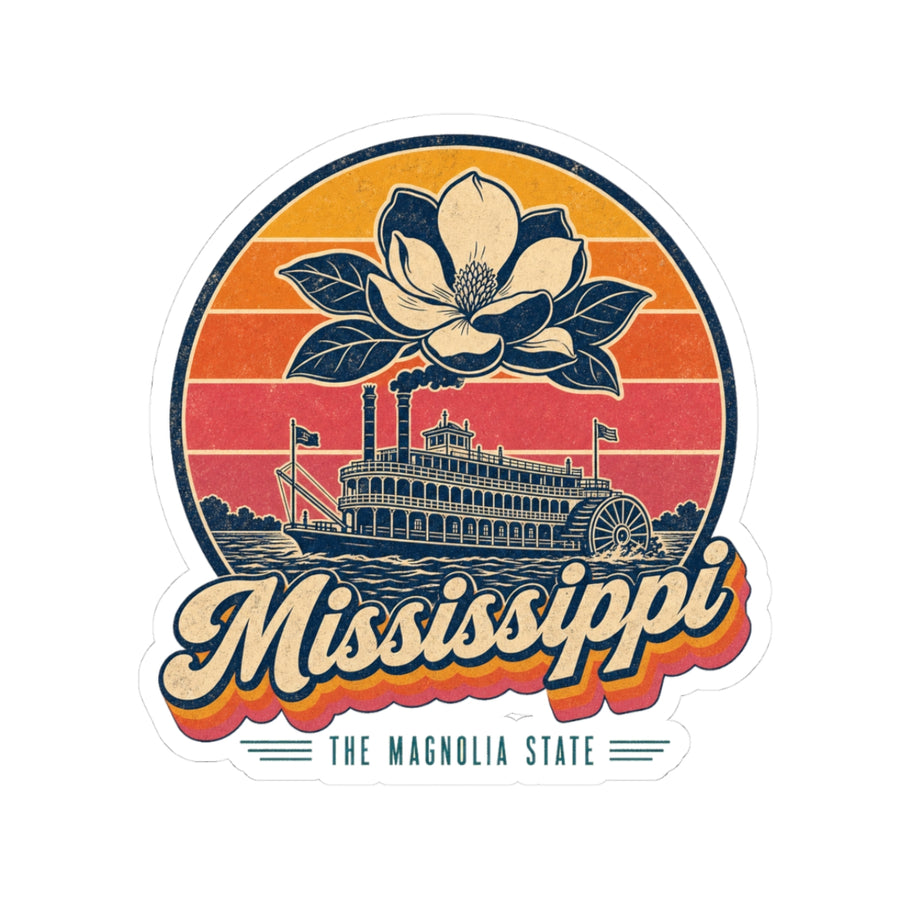 Mississippi Retro Sunset Sticker