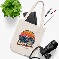 Wisconsin Retro Sunset Tote Bag