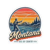 Montana Fly Fishing River Sticker