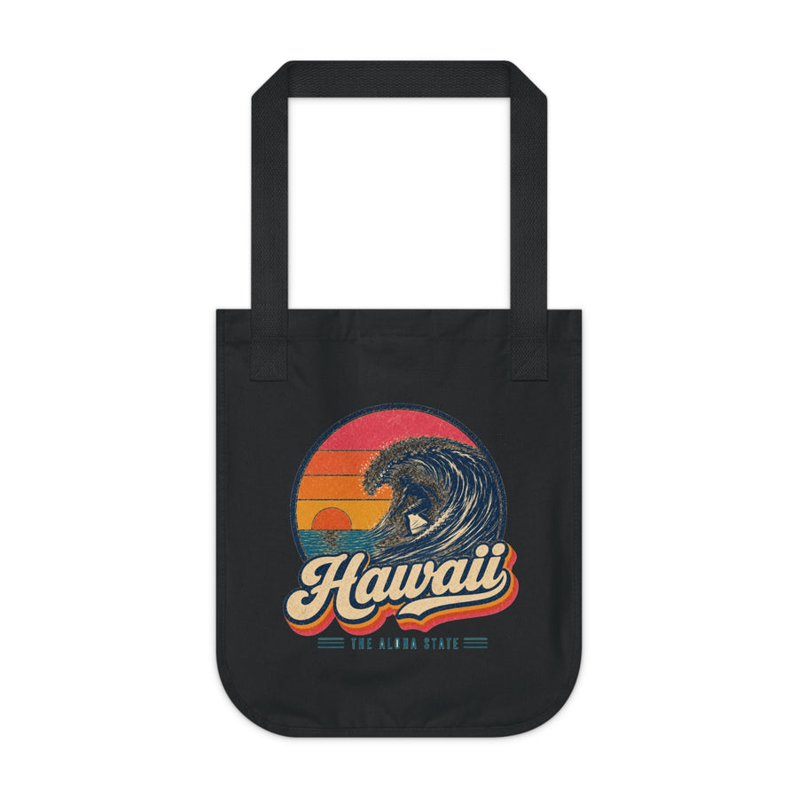 Hawaii Big Wave Surfing Tote Bag
